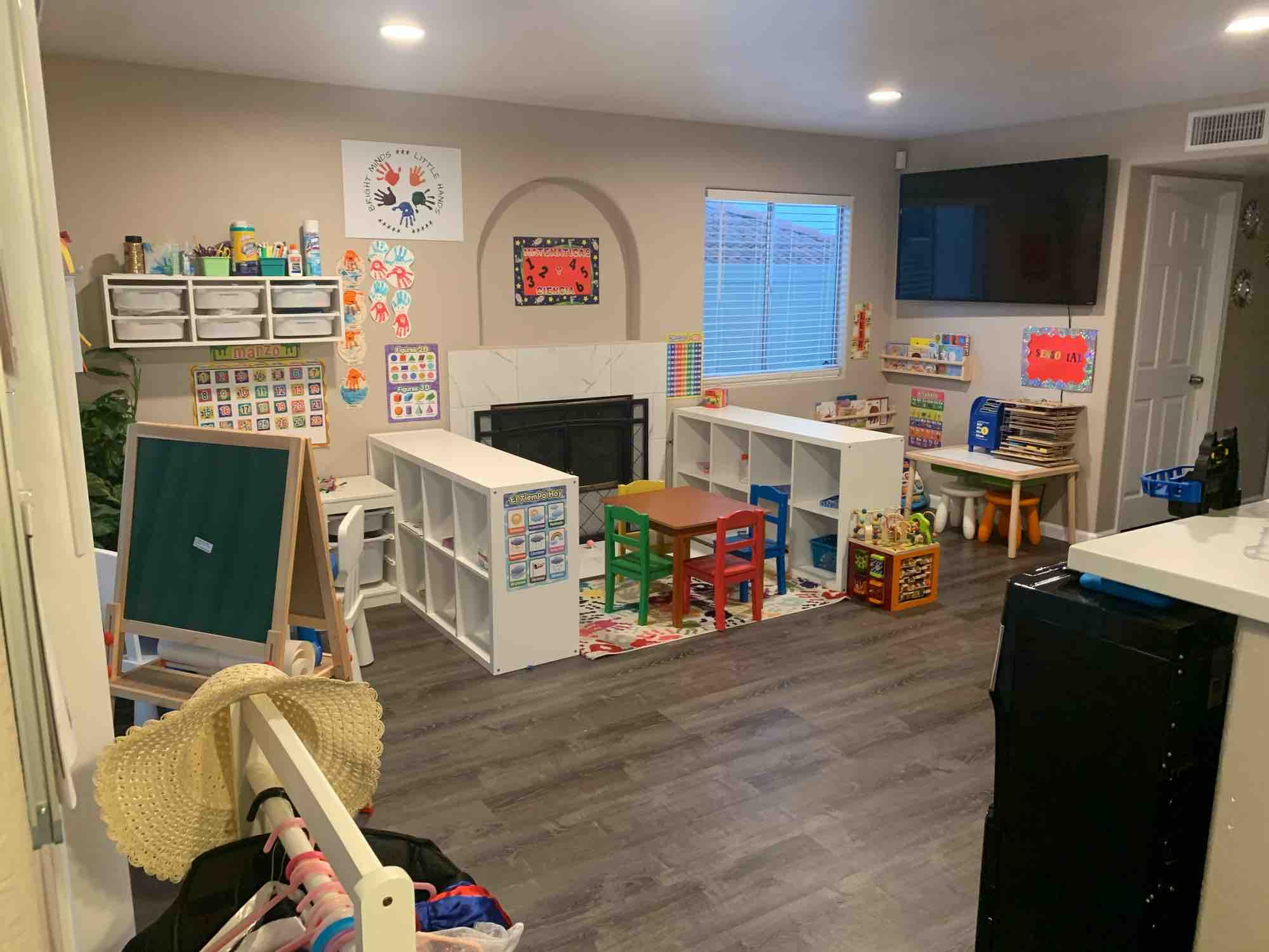 Marian's Little Hands Daycare interior showing a warm, educational home-like setting for childcare in San Diego