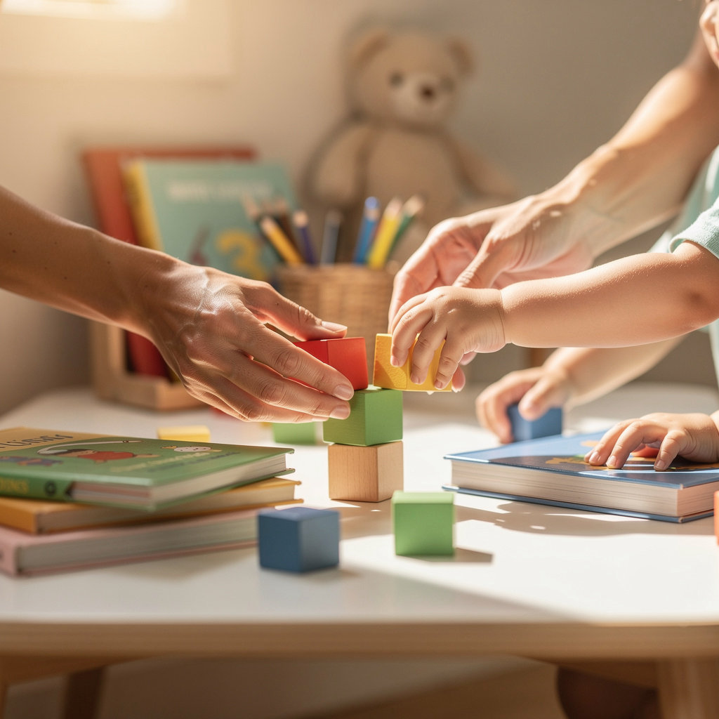 Marian's Little Hands Daycare nurturing childcare environment in San Diego with happy children engaged in activities